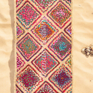 Multi border jute set of 4
