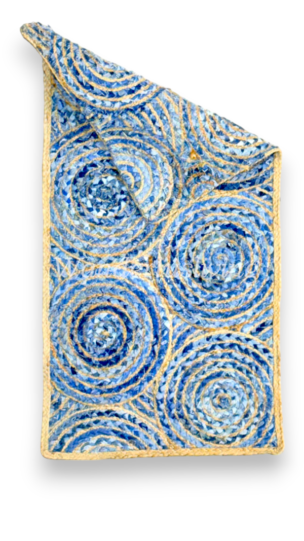 Denim Jute Diamond pattern - Image 2
