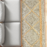 Grey Jute Diamond pattern