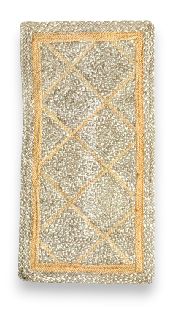 Grey Jute Diamond pattern - Image 3