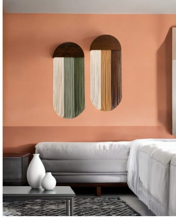 Set of 2 half moon wall hanging - Image 5