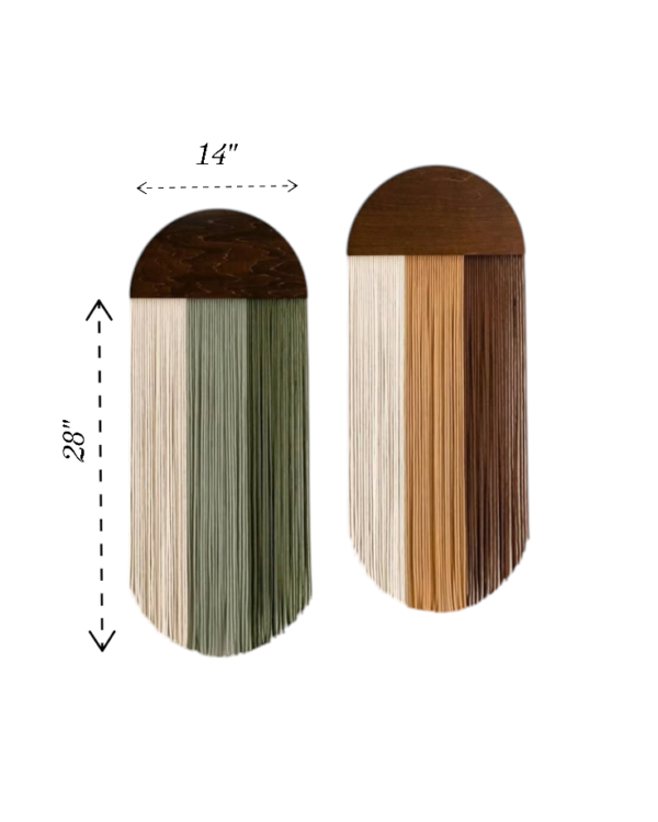 Set of 2 half moon wall hanging - Image 4